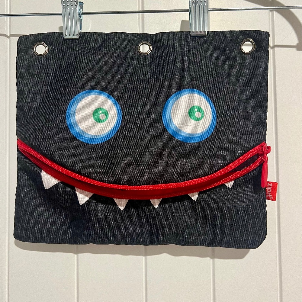 Monster zipper pouch.